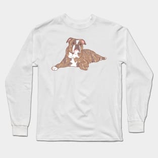 Brindle Bulldog Long Sleeve T-Shirt